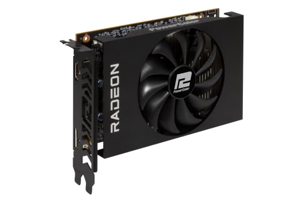 PowerColor Radeon RX 6400 ITX - Grafikkortti - Radeon RX 6400 - 4 GB GDDR6 - PCIe 4.0 lavprofil - HDMI, DisplayPort