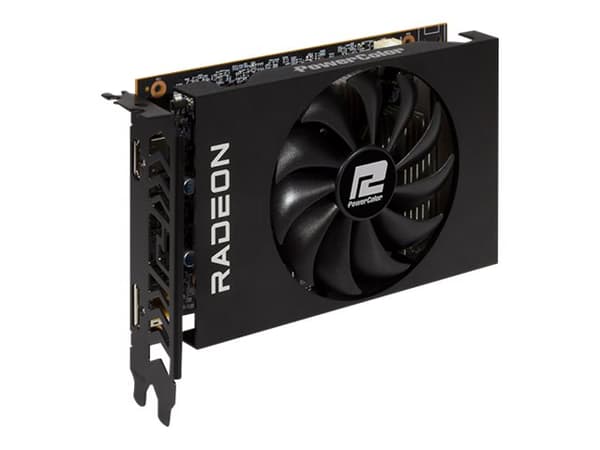 PowerColor Radeon RX 6400 ITX - Grafikkort - Radeon RX 6400 - 4 GB GDDR6 - PCIe 4.0 - HDMI, DisplayPort