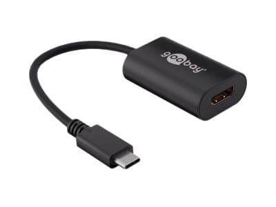 goobay - Extern videoadapter - USB-C - HDMI - svart Svart