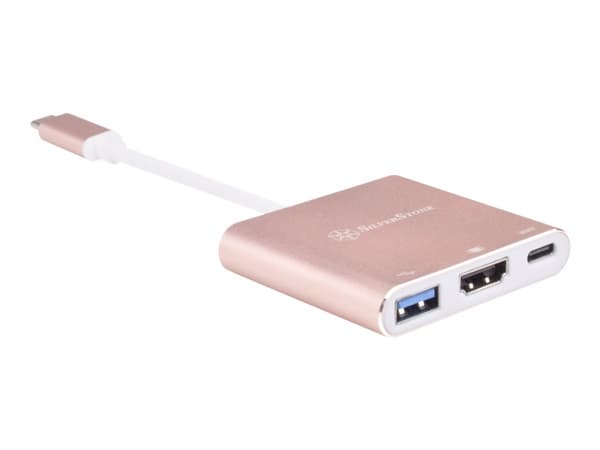SilverStone EP08 - Ekstern videoadapter - USB-C 3.1 - HDMI - rosa