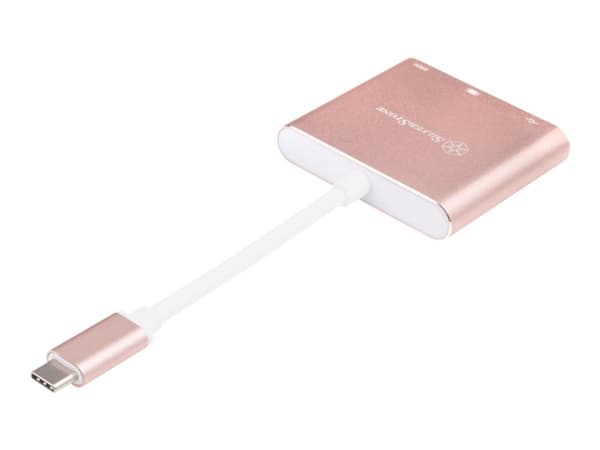 SilverStone EP08 - Ekstern videoadapter - USB-C 3.1 - HDMI - rosa
