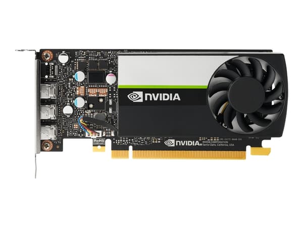 NVIDIA T400 - Grafikkortti - T400 - 4 GB GDDR6 - PCIe 3.0 x16 lavprofil - 3 x Mini DisplayPort - työasema Z4 G5:lle musta