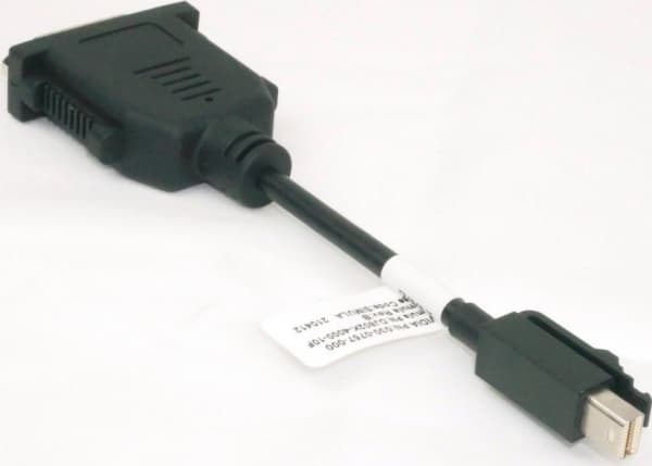 PNY-tilbehør: breakout-kabel mDP =>DVI-D (enkeltledd) hvit