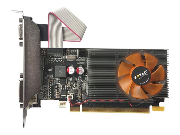 ZOTAC GeForce GT 710 - Grafikkort - GF GT 710 - 2 GB DDR3 - PCIe 2.0 lav profil - DVI, HDMI, VGA Sort