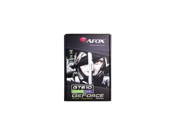 AFOX AF610-2048D3L7-V8, GeForce GT 610, 2 GB, GDDR3, 64 bit, 2560 x 1600 piksler, PCI Express 2.0