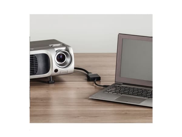 Hama - USB-/DisplayPort-adapter - 24 pin USB-C (hane) till DisplayPort (hona) - Thunderbolt 3 - stöd för 4K - svart