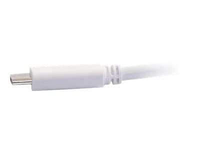 C2G 1.8m (6ft) USB C to DisplayPort Adapter Cable White - 4K Audio / Video Adapter - Extern videoadapter - USB-C - DisplayPort - vit