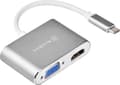 Miniatyrbild 2 av 2: SilverStone EP16 - Extern videoadapter - VL100/IT6562FN - USB-C 3.1 - HDMI, VGA - träkol