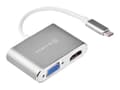 Miniatyrbild 1 av 2: SilverStone EP16 - Extern videoadapter - VL100/IT6562FN - USB-C 3.1 - HDMI, VGA - träkol