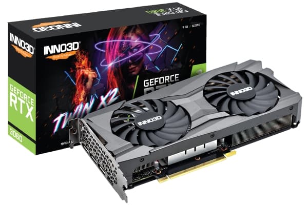Inno3D - Grafikkort - 8 GB GDDR6 - HDMI, 3 x DisplayPort - LHR