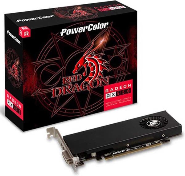 PowerColor Red Dragon Radeon RX 550 AMD 4GB GDDR5 Svart
