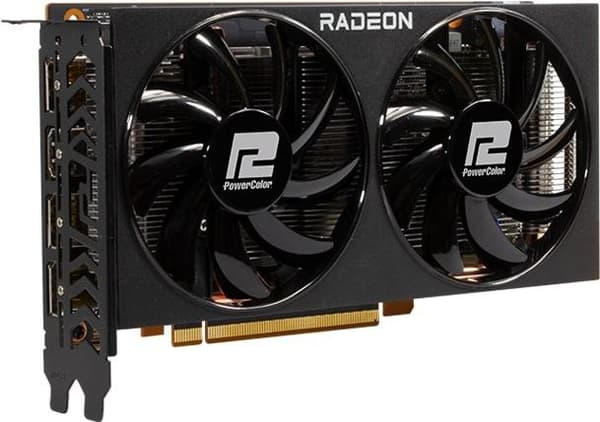 Powercolor Radeon RX6500 Fighter 4GB GDDR6 HDMI DP (AXRX 6500XT 4GBD6-DH/OC) musta