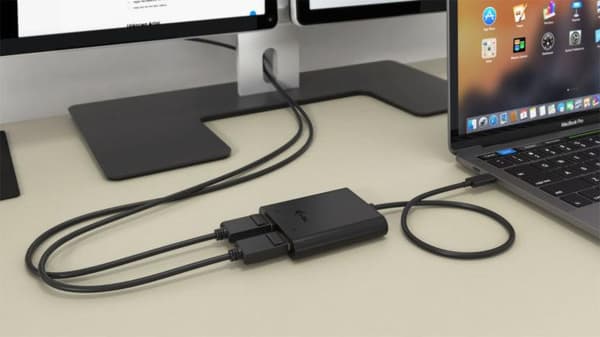 USB C til Dual DisplayPort-videoadapter 2x 4K Ultra HD kompatibel med - Digital/Data - Digital/Display/Video (C31DUAL4KDP)