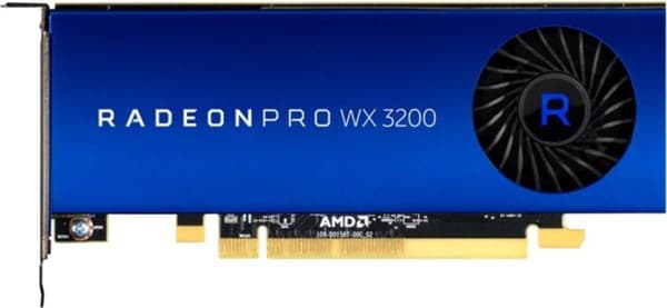 AMD Radeon Pro WX 3200 4GB GDDR5 Blå, Rostfritt stål
