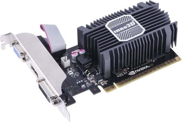 Inno3D N730-1SDV-E3BX GeForce GT 730 2GB GDDR3 näytönohjain musta, Hopea