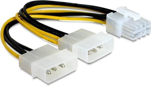 DeLOCK PCI Express strømledning Multifarve 0,30 m