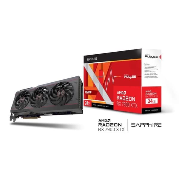 Sapphire Pulse Graphics Card AMD Radeon Gaming RX 7900 XTX 24GB GDDR6 HDMI / TRIPLE DP