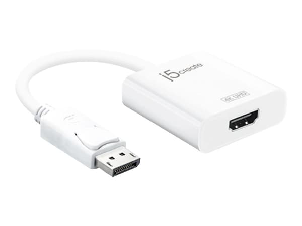 j5create JDA158 - Video adapter - DisplayPort hann til HDMI hunn - 16 cm - 4K-støtte