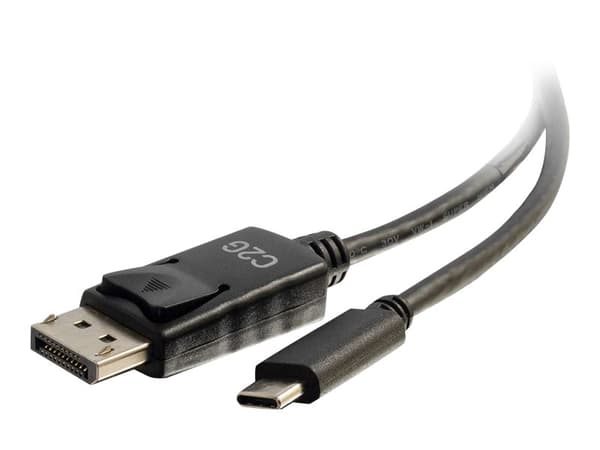 C2G 6ft USB C to DisplayPort Cable - 4K 30Hz - Ekstern videoadapter - USB-C - DisplayPort - svart Sort