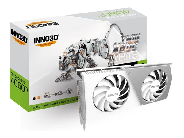 INNO3D GeForce RTX4060Ti Twin X2 OC 8GB GDDR6 Hvit