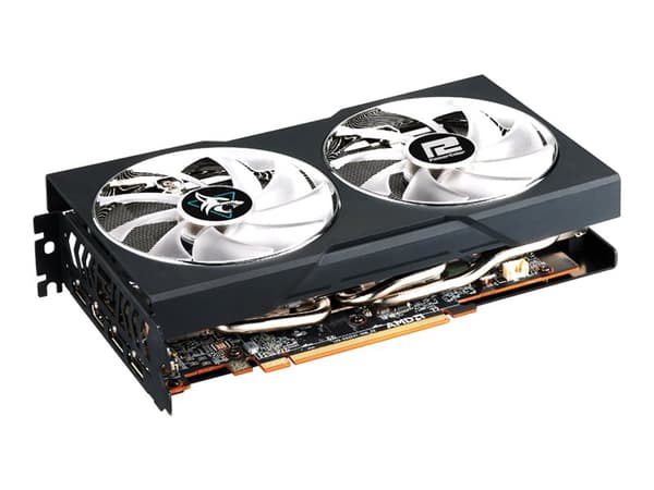 POWERCOLOR RX 7600 HELLHOUND 8G OC GRAFIKKKORT Svart