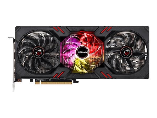 ASRock Phantom Gaming Radeon RX 7600 8GB OC - Grafikkort - Radeon RX 7600 - 8 GB GDDR6 - PCIe 4.0 x8 - HDMI, 3 x DisplayPort - boks Sort