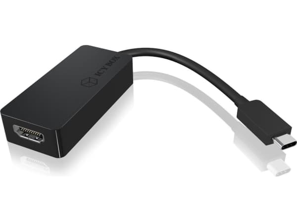 ICY BOX IB-AC534-C - Ekstern videoadapter - USB-C - HDMI - svart