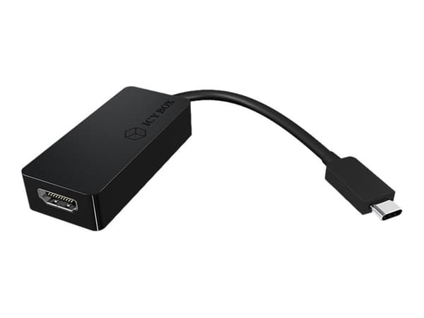 ICY BOX IB-AC534-C - Ekstern videoadapter - USB-C - HDMI - svart Sort