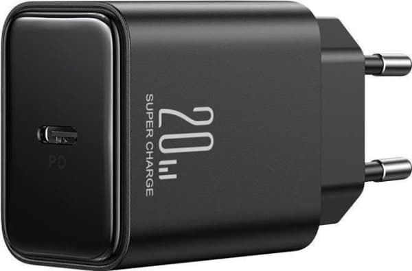 Joyroom verkkolaturi Joyroom JR-TCF06 USB-C 20W PD + USB-C/Lightning-kaapeli musta