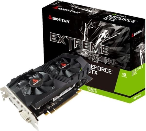 Biostar VN1055TF41 näytönohjain NVIDIA GeForce GTX 1050 Ti 4 GB GDDR5