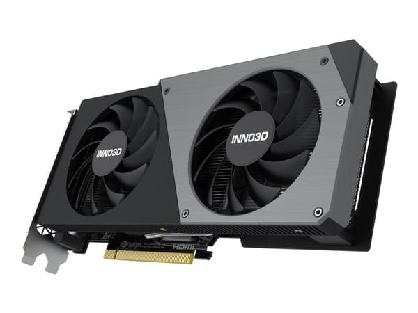 Inno3D GeForce RTX 4060 TWIN X2 - Grafikkort - GeForce RTX 4060 - 8 GB GDDR6 - PCIe 4.0 x8 - 3 x DisplayPort, HDMI - boks Sort