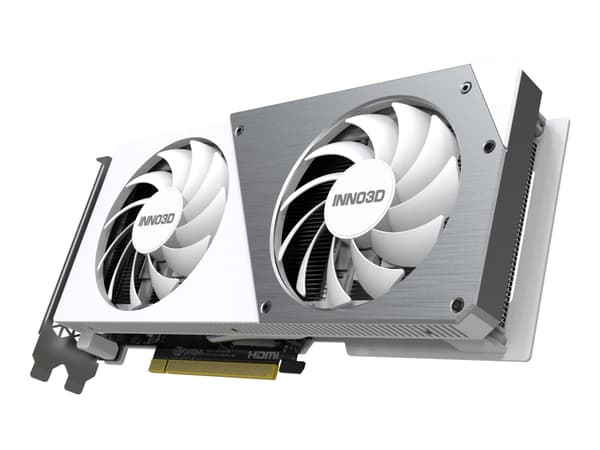 Inno3D GeForce RTX 4060 TWIN X2 OC WHITE - Grafikkort - GeForce RTX 4060 - 8 GB GDDR6 - PCIe 4.0 x8 - 3 x DisplayPort, HDMI - hvit - boks