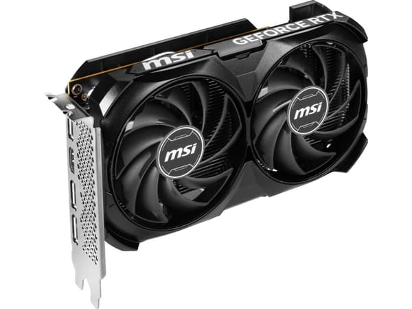 MSI GeForce RTX 4060 VENTUS 2X BLACK 8G OC - Grafikkort - GeForce RTX 4060 - 8 GB GDDR6 - PCIe 4.0 x8 - HDMI, 3 x DisplayPort - boks