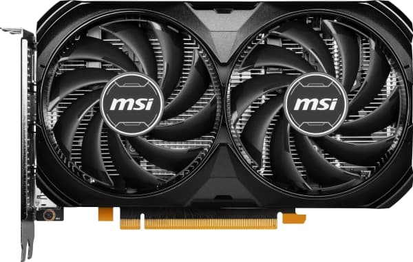 MSI GeForce RTX 4060 VENTUS 2X BLACK 8G OC - Grafikkort - GeForce RTX 4060 - 8 GB GDDR6 - PCIe 4.0 x8 - HDMI, 3 x DisplayPort - boks