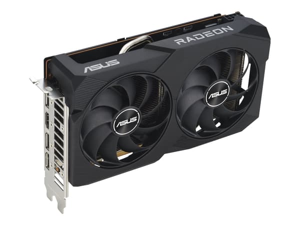 ASUS Dual -RX7600-O8G-V2, Radeon RX 7600, 8 GB, GDDR6, 128 bittiä, 7680 x 4320 pikseliä, PCI Express 4.0