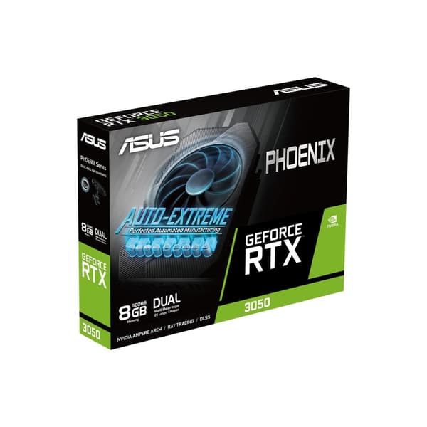 ASUS Phoenix PH-RTX3050-8G-V2 NVIDIA GeForce RTX 3050 8GB GDDR6 (90YV0GH8-M0NA00)
