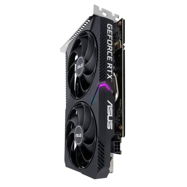 ASUS Dual GeForce RTX 3050 V2 - OC Edition - Näytönohjaimet - GF RTX 3050 - 8 Gt GDDR6 - PCIe 4.0 - DVI, HDMI, DisplayPort (90YV0GH6-M0NA00)