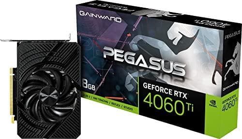 Gainward RTX4060Ti Pegasus 8GB GDDR6 HDMI 3xDP (3987) Sort