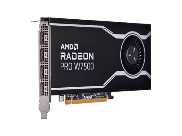 AMD Radeon Pro W7500, Radeon Pro W7500, 8 GB, GDDR6, 128 bittiä, 7680 x 4320 pikseliä, PCI Express x8 4.0