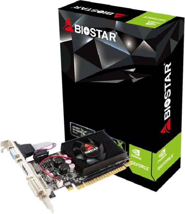 Näytönohjain Biostar GeForce 210 NVIDIA 1GB GDDR3 musta
