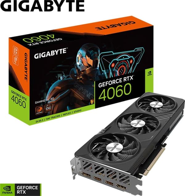 Gigabyte GeForce RTX 4060 GAMING OC 8G NVIDIA GeForce RTX 4060 8GB GDDR6
