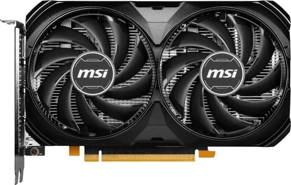 MSI GeForce RTX 4060 VENTUS 2X BLACK 8G OC - Näytönohjaimet - GeForce RTX 4060 - 8GB GDDR6 - PCIe 4.0 x8 - HDMI, 3 x DisplayPort - Box (V516-004R)