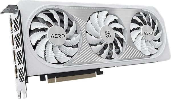 Gigabyte GeForce RTX 4060 AERO OC 8G - Grafikkort - GeForce RTX 4060 - 8GB GDDR6 - PCIe 4.0 - 2 x HDMI, 2 x DisplayPort (GV-N4060AERO OC-8GD)