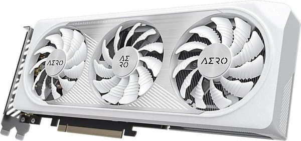 Gigabyte GeForce RTX 4060 AERO OC 8G - Grafikkort - GeForce RTX 4060 - 8GB GDDR6 - PCIe 4.0 - 2 x HDMI, 2 x DisplayPort (GV-N4060AERO OC-8GD)