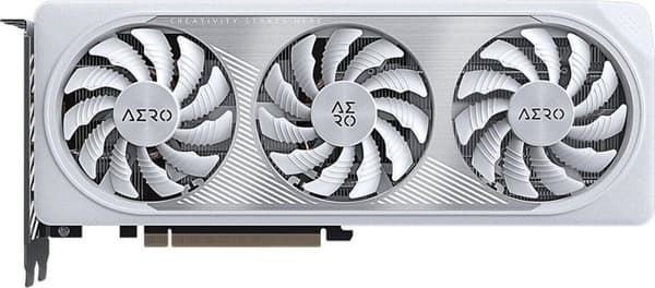 Gigabyte GeForce RTX 4060 AERO OC 8G - Grafikkort - GeForce RTX 4060 - 8GB GDDR6 - PCIe 4.0 - 2 x HDMI, 2 x DisplayPort (GV-N4060AERO OC-8GD)