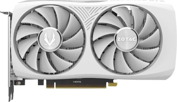 ZOTAC GAMING GeForce RTX 4060 8GB Twin Edge OC - White Edition - Grafikkort - GeForce RTX 4060 - 8GB GDDR6 - PCIe 4.0 x8 - HDMI, 3 x DisplayPort - hvi Hvid