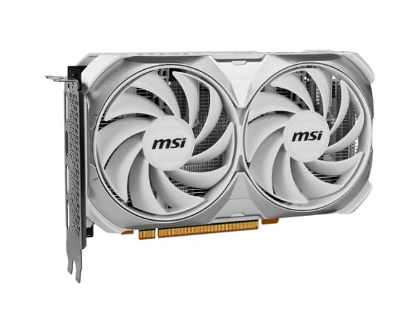 MSI GeForce RTX 4060 VENTUS 2X WHITE 8G OC - Grafikkort - GeForce RTX 4060 - 8 GB GDDR6 - PCIe 4.0 x8 - HDMI, DisplayPort - hvit