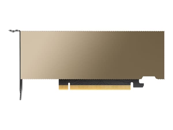 NVIDIA L4 - GPU-beregningsprosessor - L4 - 24 GB GDDR6 - PCIe 4.0 x16 - uten vifte Sort, Gull