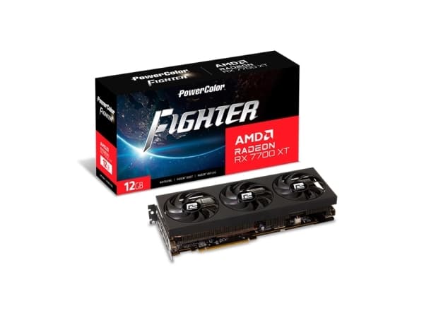 PowerColor Fighter Radeon RX 7700 XT - Grafikkortti - 12 GB GDDR6 - HDMI - HDMI