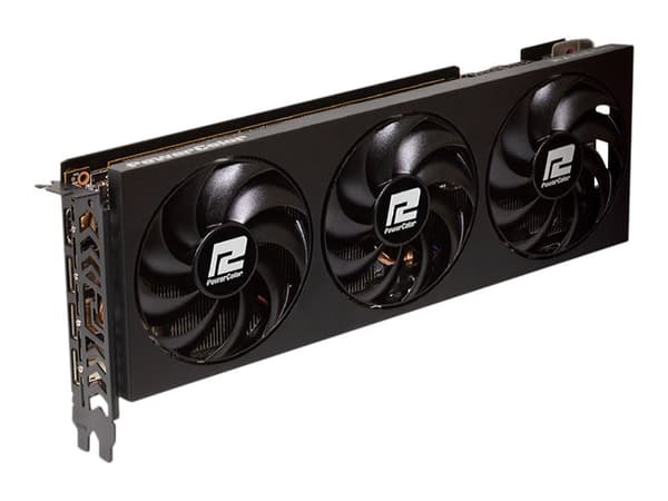 PowerColor Fighter Radeon RX 7700 XT - Grafikkort - Radeon RX 7700 XT - 12 GB GDDR6 - PCIe 4.0 x16 - HDMI, 3 x DisplayPort - boks Sort